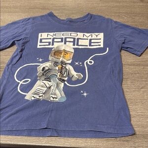 Lego Blue 'I Need My Space' Kids Short Sleeve Tee